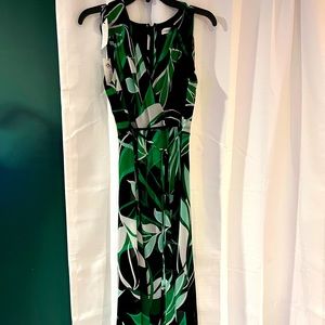 Calvin Klein floral chiffon dress